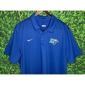 Middle Tennessee State MTSU Football Nike Player Issued XL Polo Shirt #98 Bivens